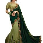 Cocktail Party Woman wear Soft Weaving Silk Designer Saree Blouse Indian Trendy Ethnic Sari (ST)