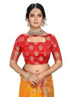 Sarees for Women Wear Cotton Silk Banarasi Sari Kanjivaram Soft 2024 Wedding Original Pure Kanchipuram Pattu Sadi with Blouse Piece (Barmasi) - Image 2