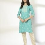 Women Floral Print Straight Kurta