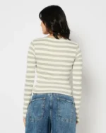 Women Striped Crop Fit Top - Image 3