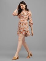 Yellow Floral Women's Dress - Image 6